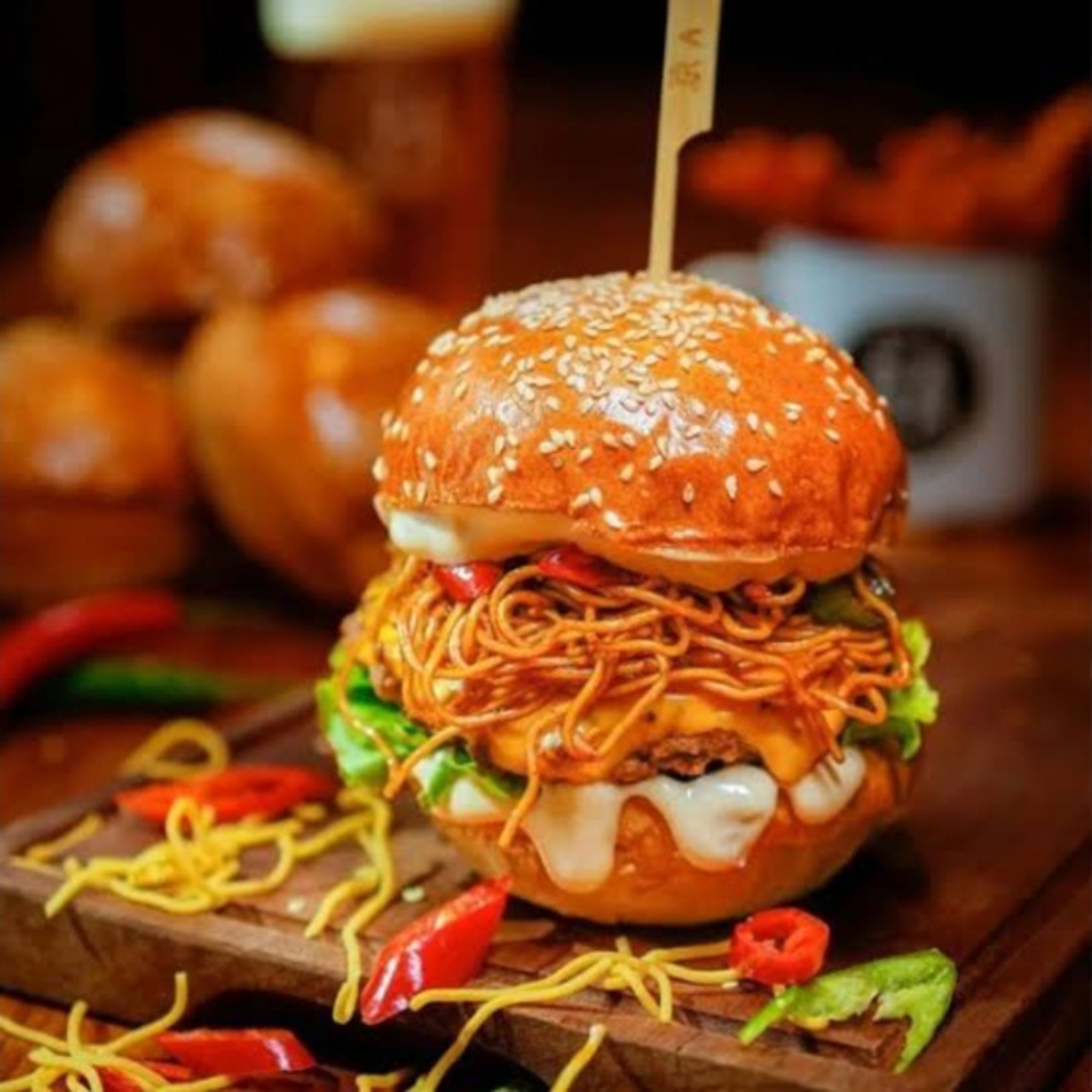 Tawa Noodle Burger