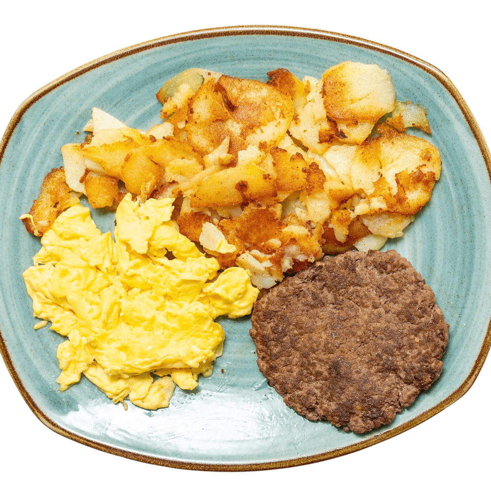 Beef Patty Combo Plate