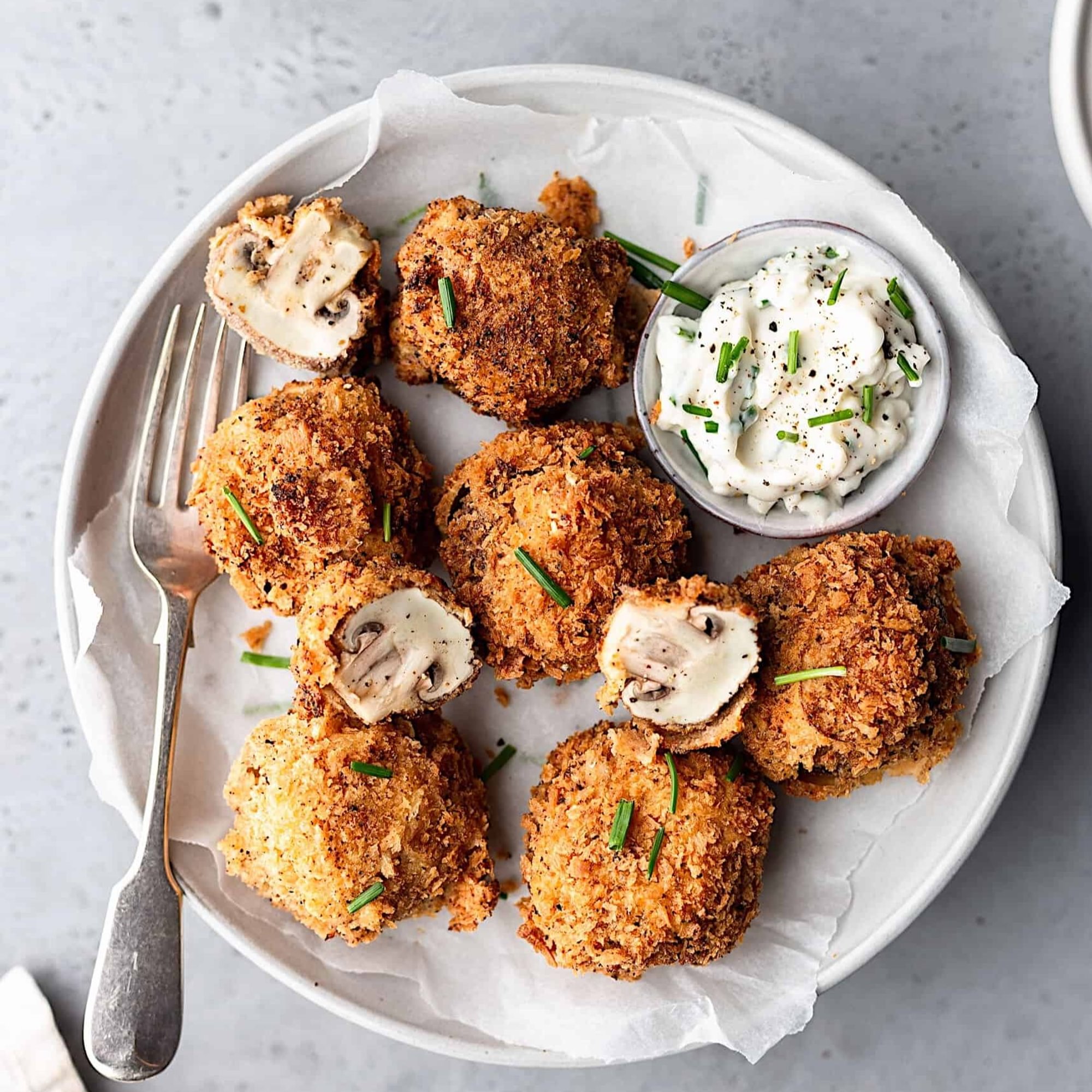 Breaded mushrooms