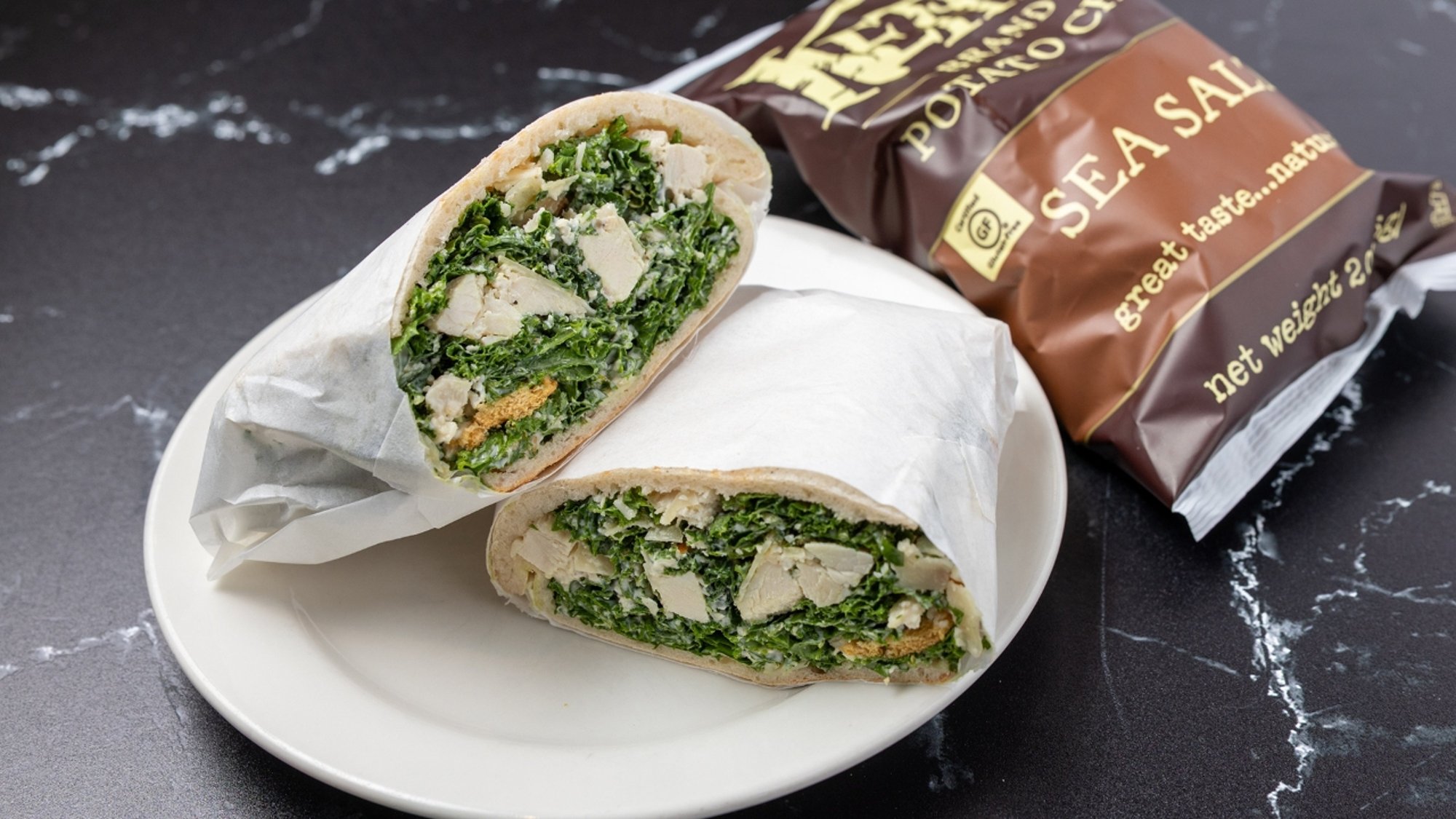Kale Chicken Ceasar Wrap