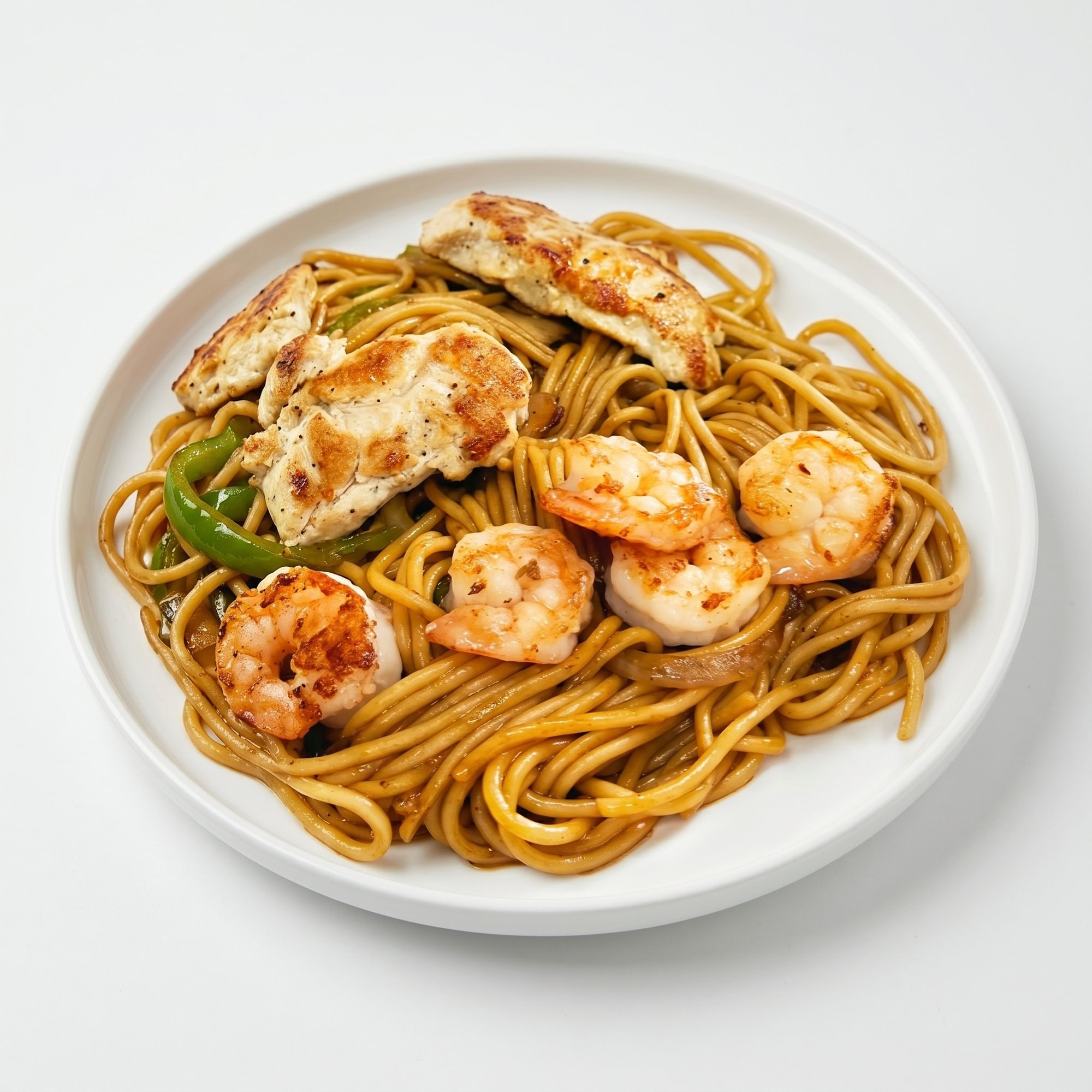 Shrimp Lo Mein (Spaghetti)
