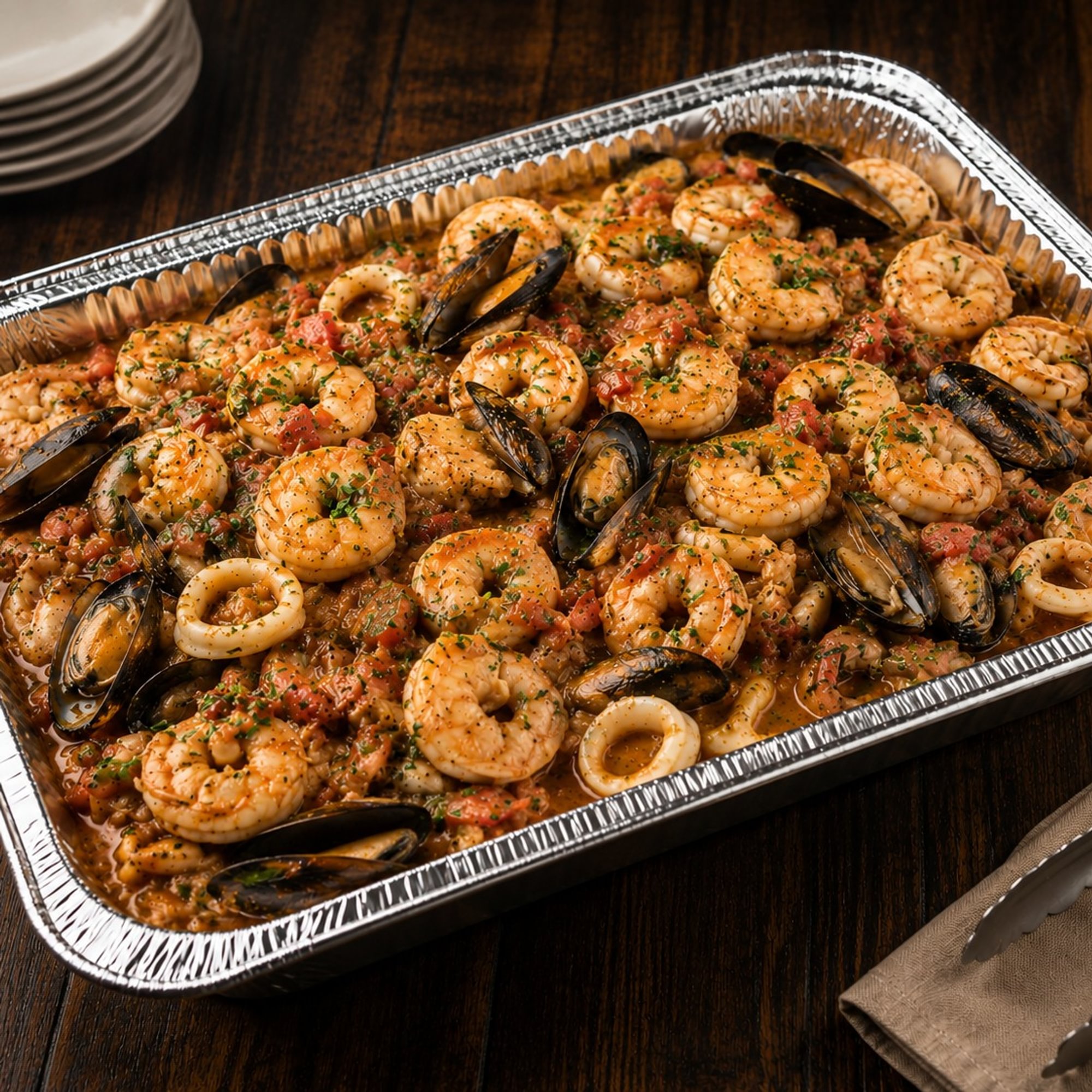 Family Style - Linguini Nero (Mild Spice)