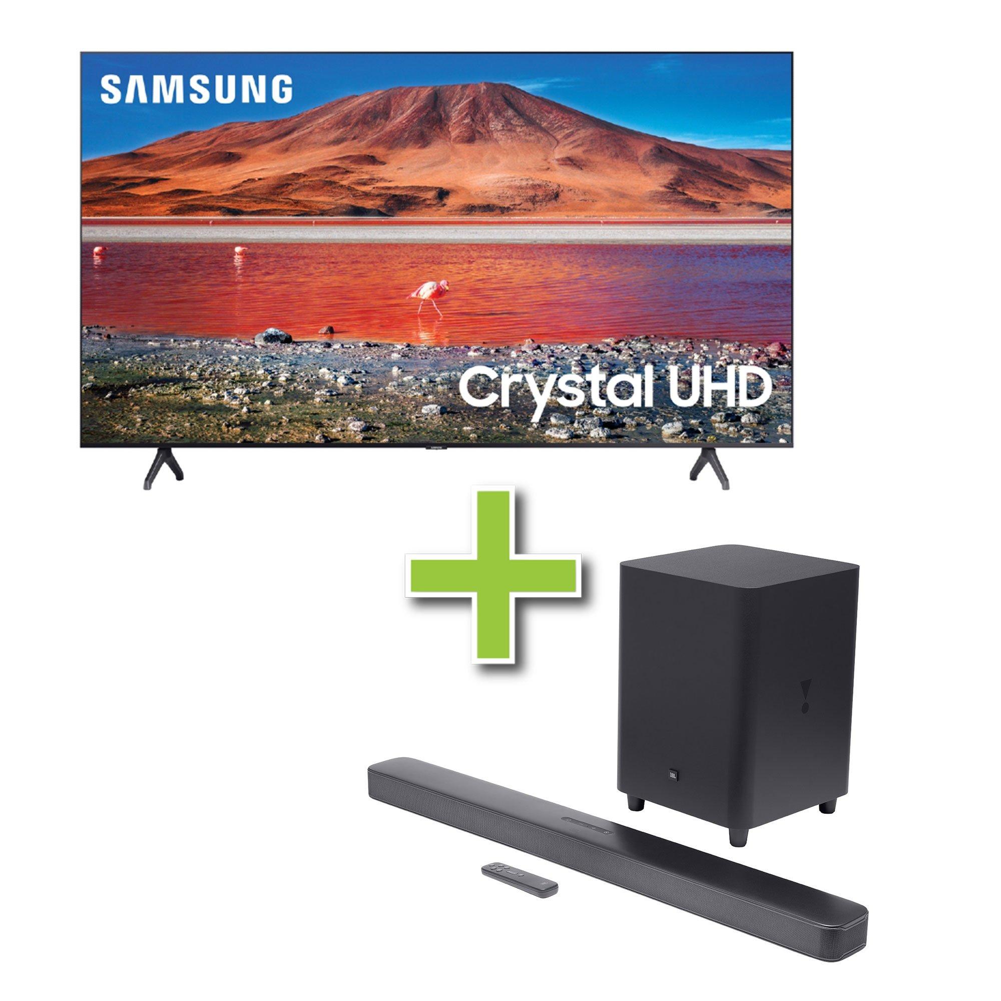 65" Samsung 4K Ultra HD Smart TV & JBL 5.1ch Soundbar w/ Subwoofer