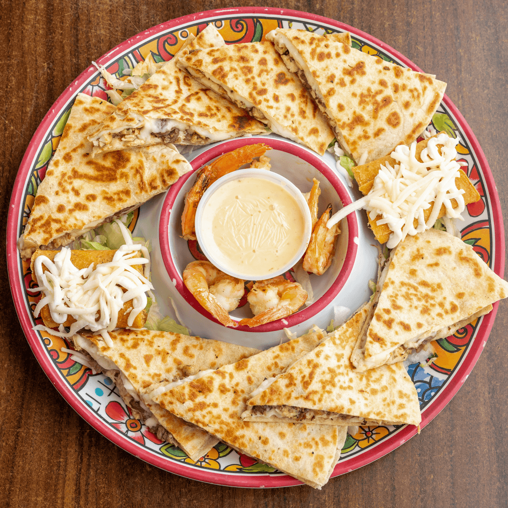 Fajita Quesadilla with Shrimp