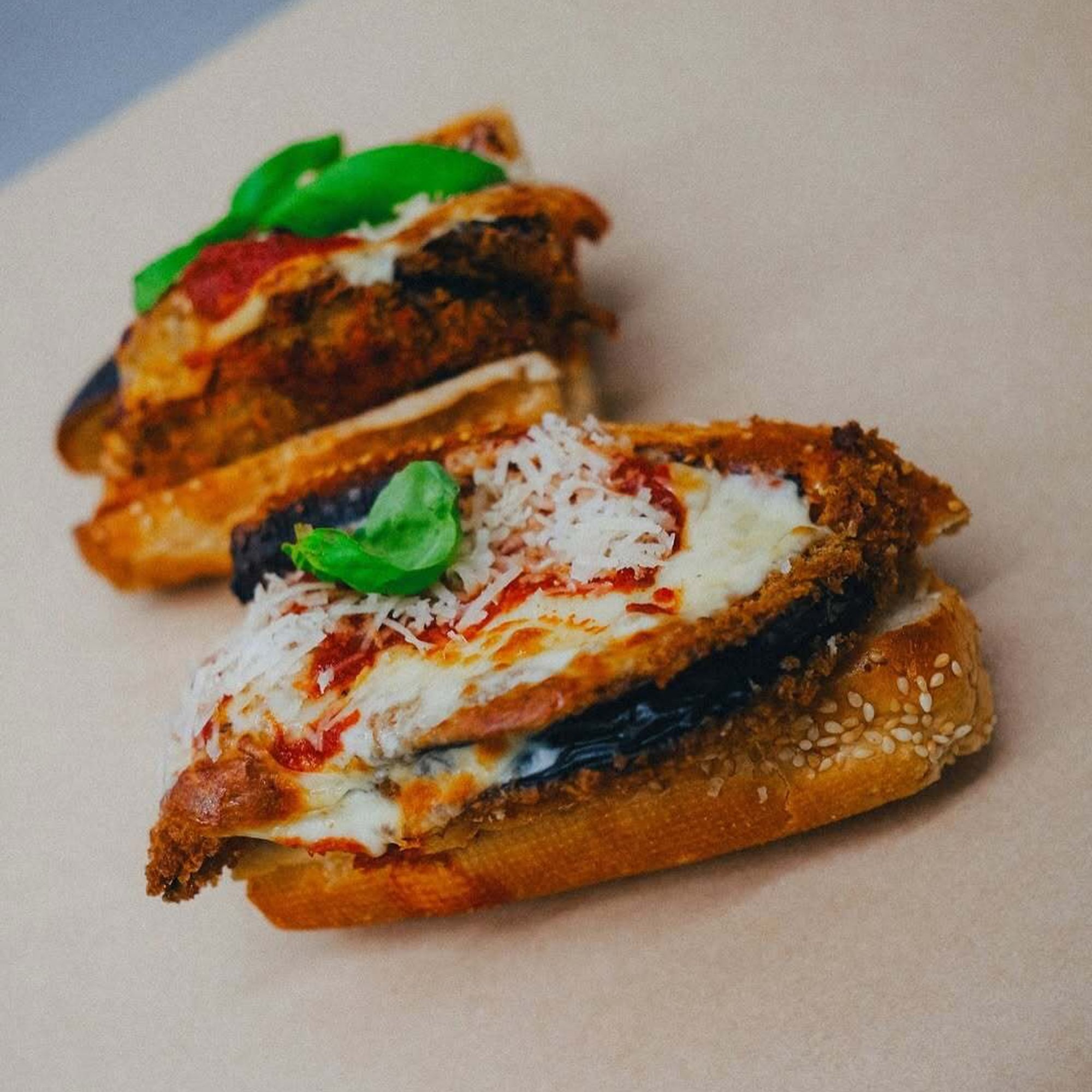 Eggplant Parmesan Sub