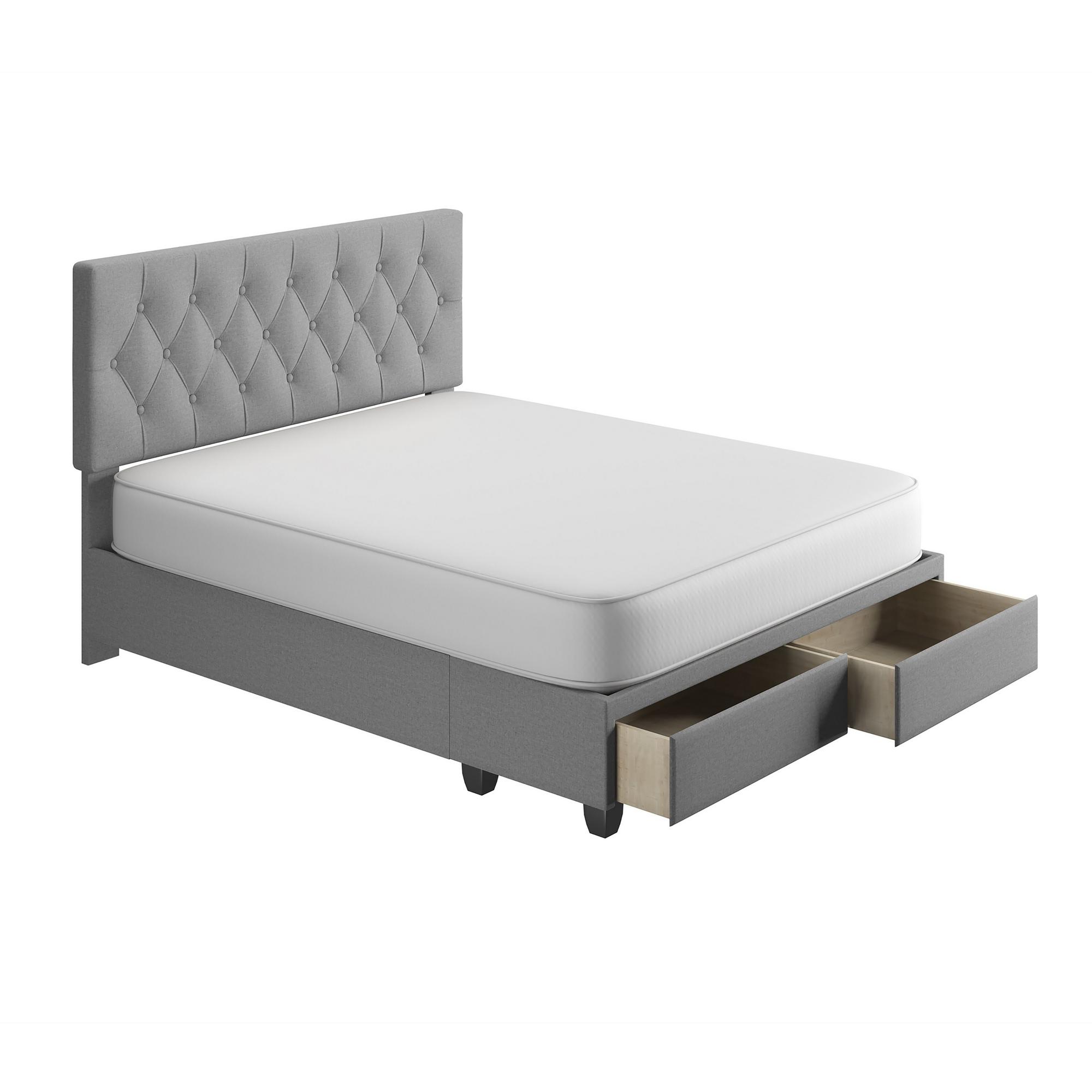 Queen Sensations Storage Bed - Gray