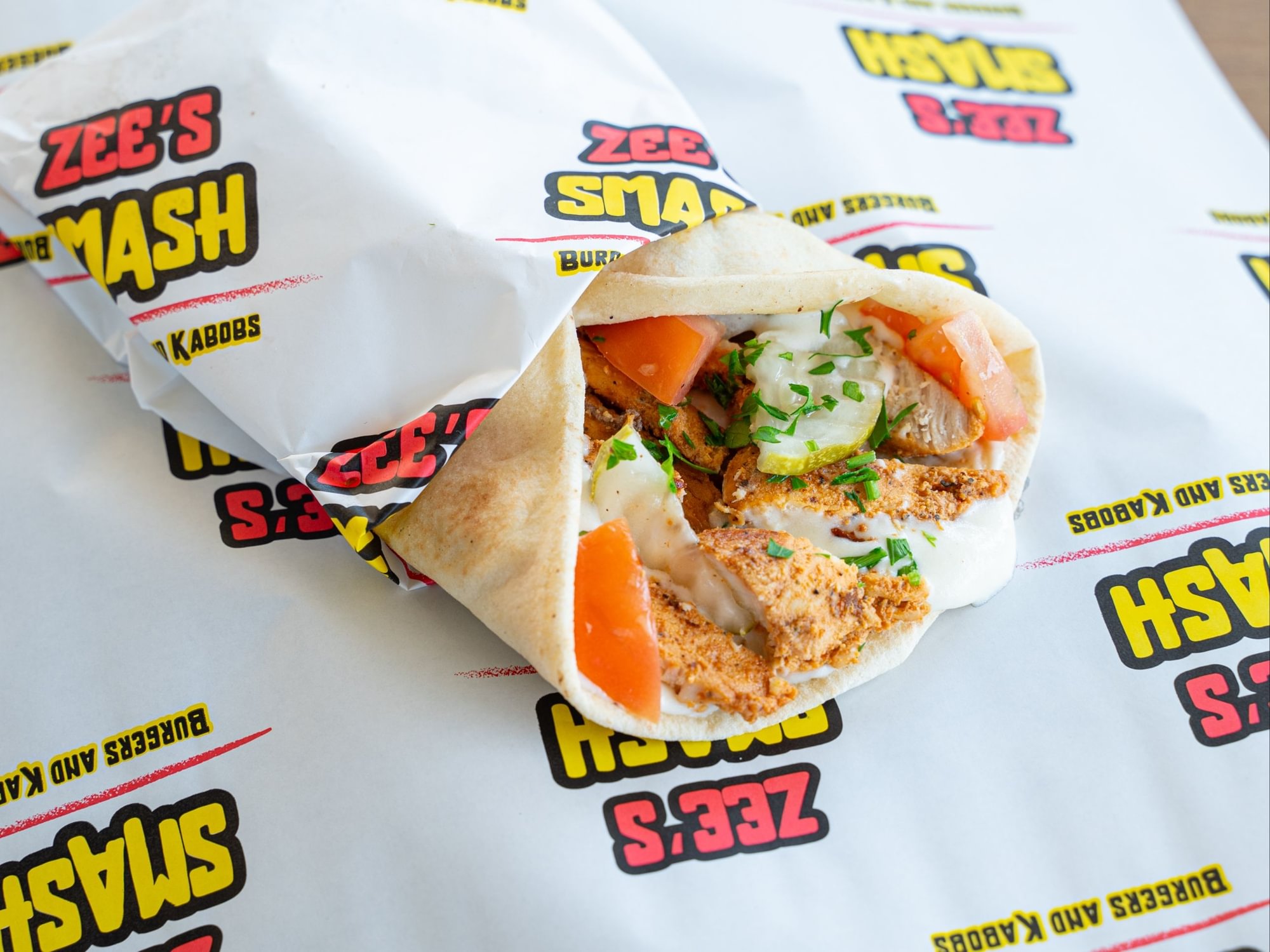 Chicken Kabob Wrap