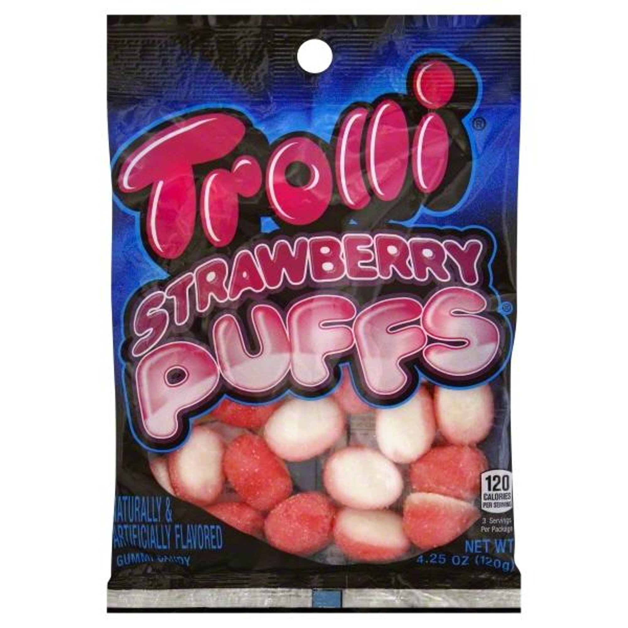 Trolli Strawberry Puff Gummy Candy 4.25 Ounces -- 12 per Case.