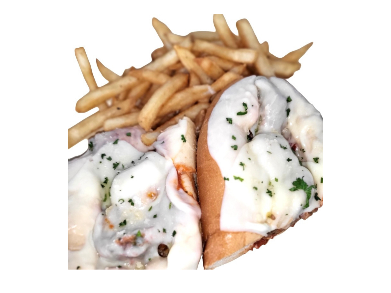 Meatball Parm Sub W/Fries