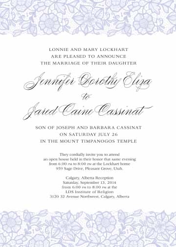 MCC Wedding Invitations Image