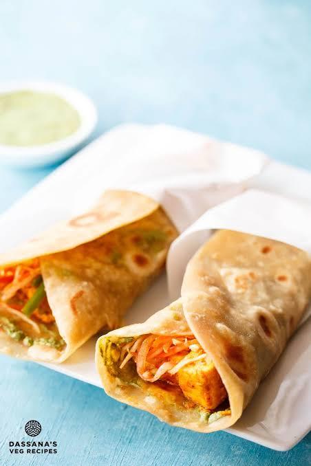 Paneer Tikka Masala Roll
