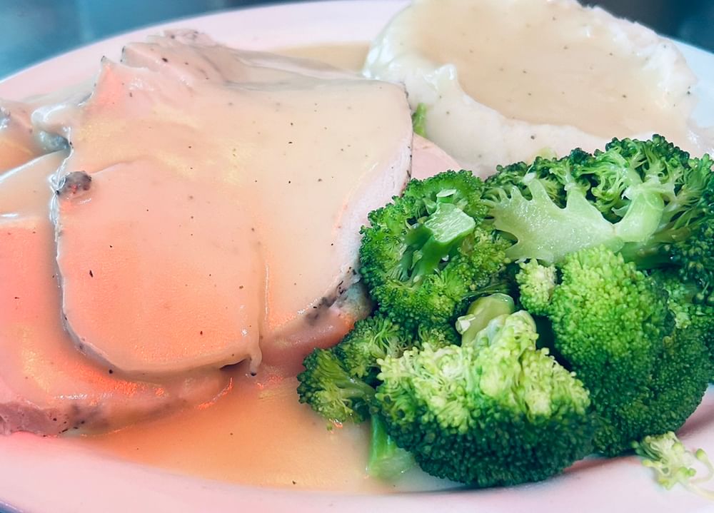 Open Roast Turkey Sandwich