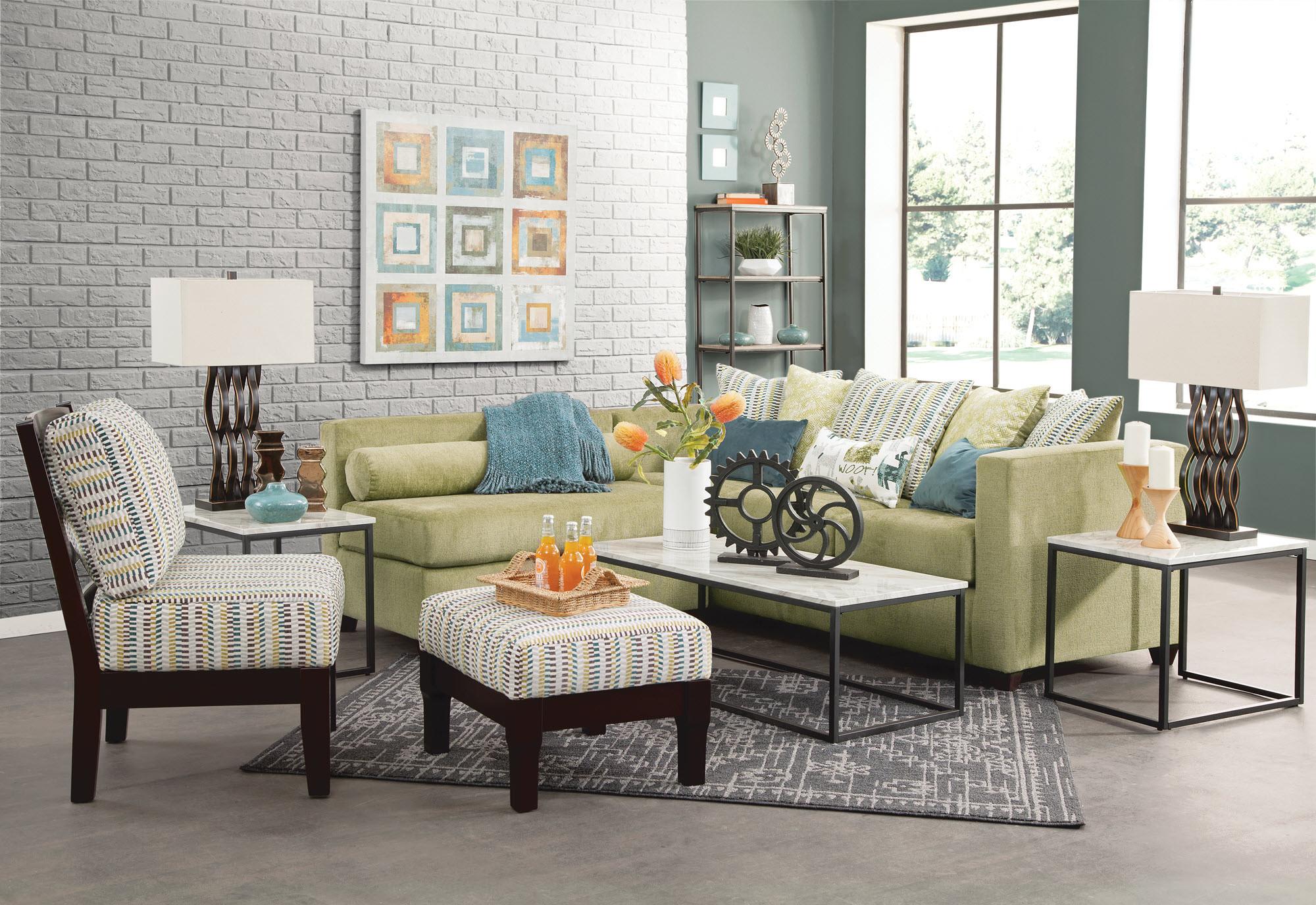 Genie Sofa, Loveseat, Chair and Ottoman