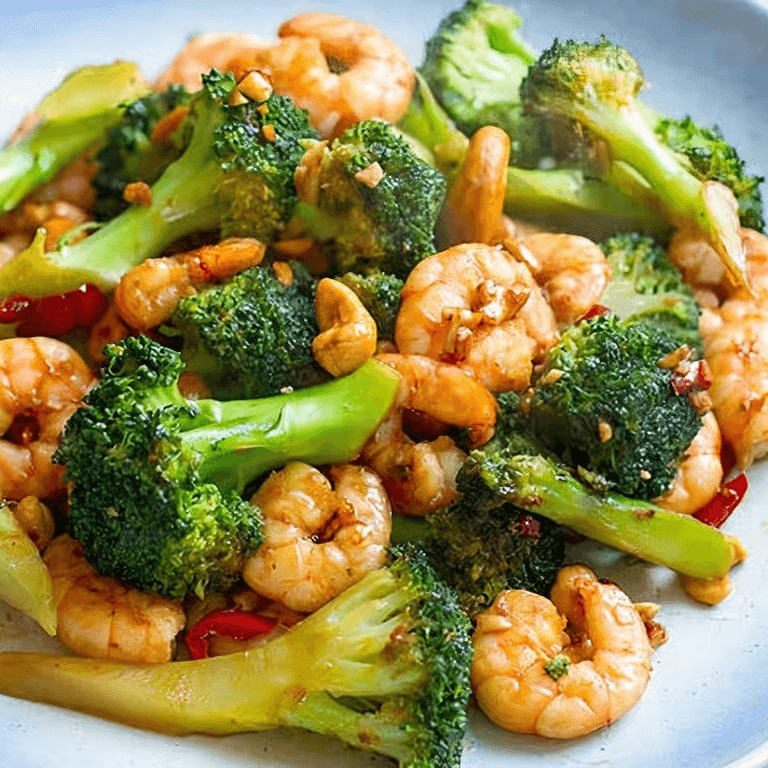 C5. Shrimp with Broccoli