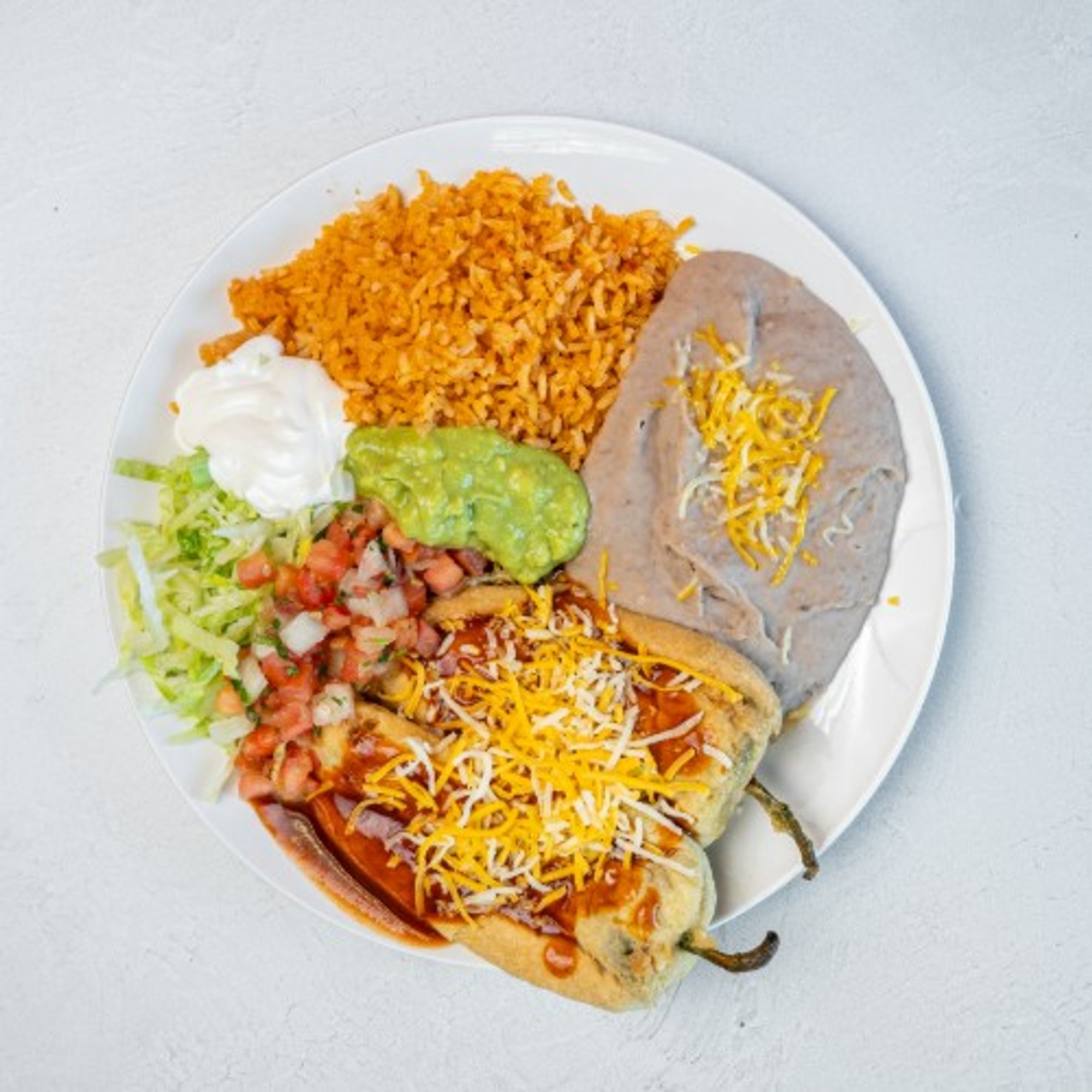 Combo 15 - Two Chiles Relleno Plate