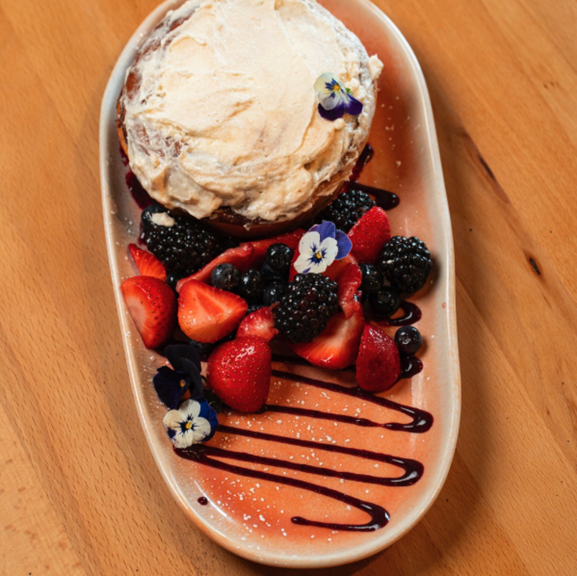 Cinnamon Roll & Berries