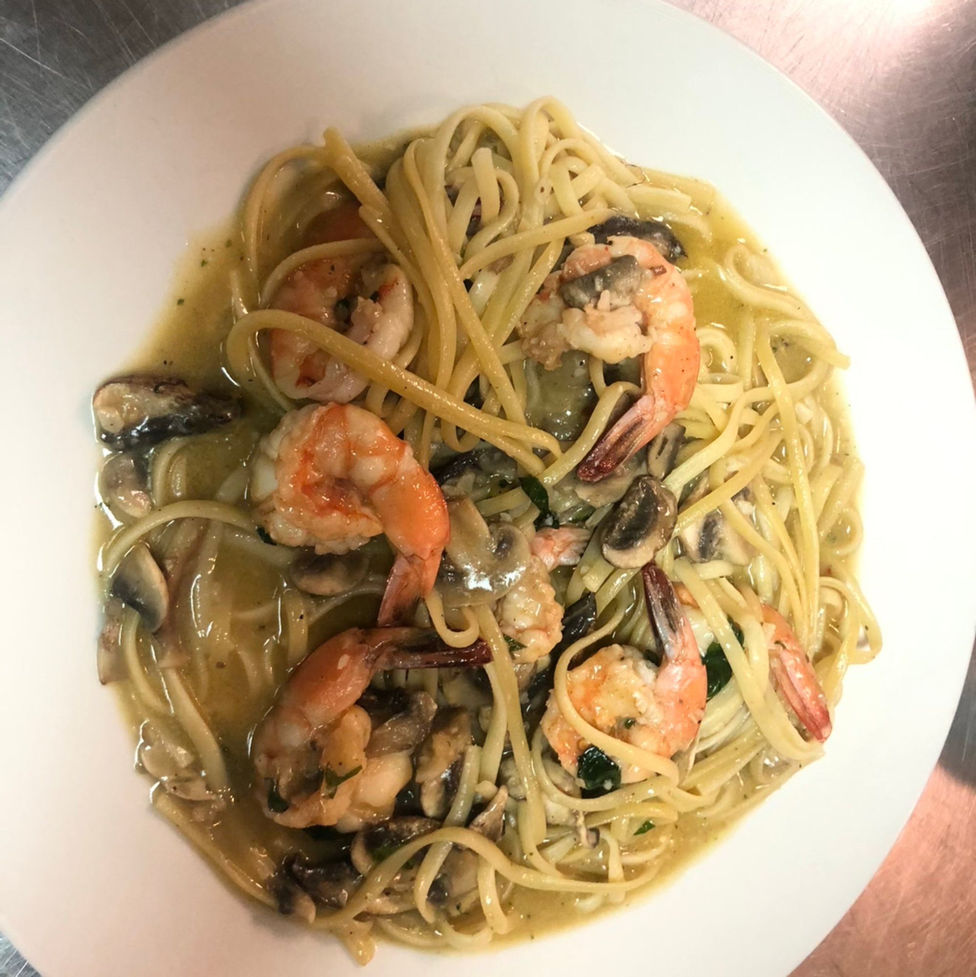Pasta with Shrimp Scampi