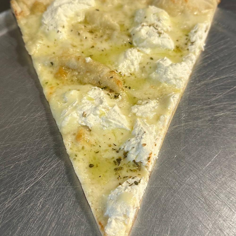 White Pizza Slice