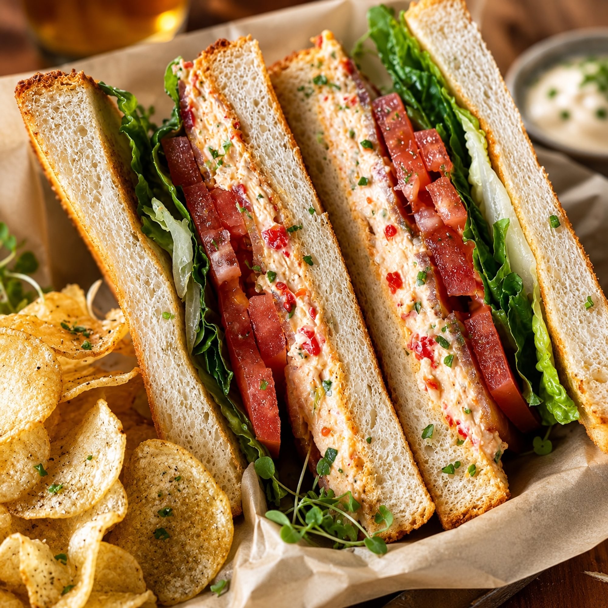 Spicy Pimiento BLT Sandwich