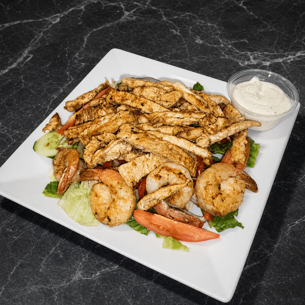 Grilled Chicken & Shrimp Salad