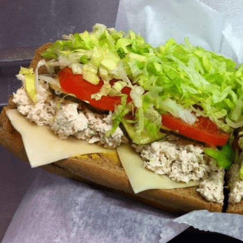 #12 Half Chicken Salad Sub.