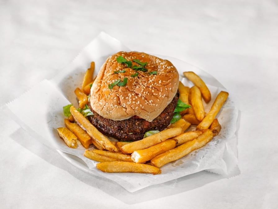 DOUBLE TIKKI BURGER & FRIES