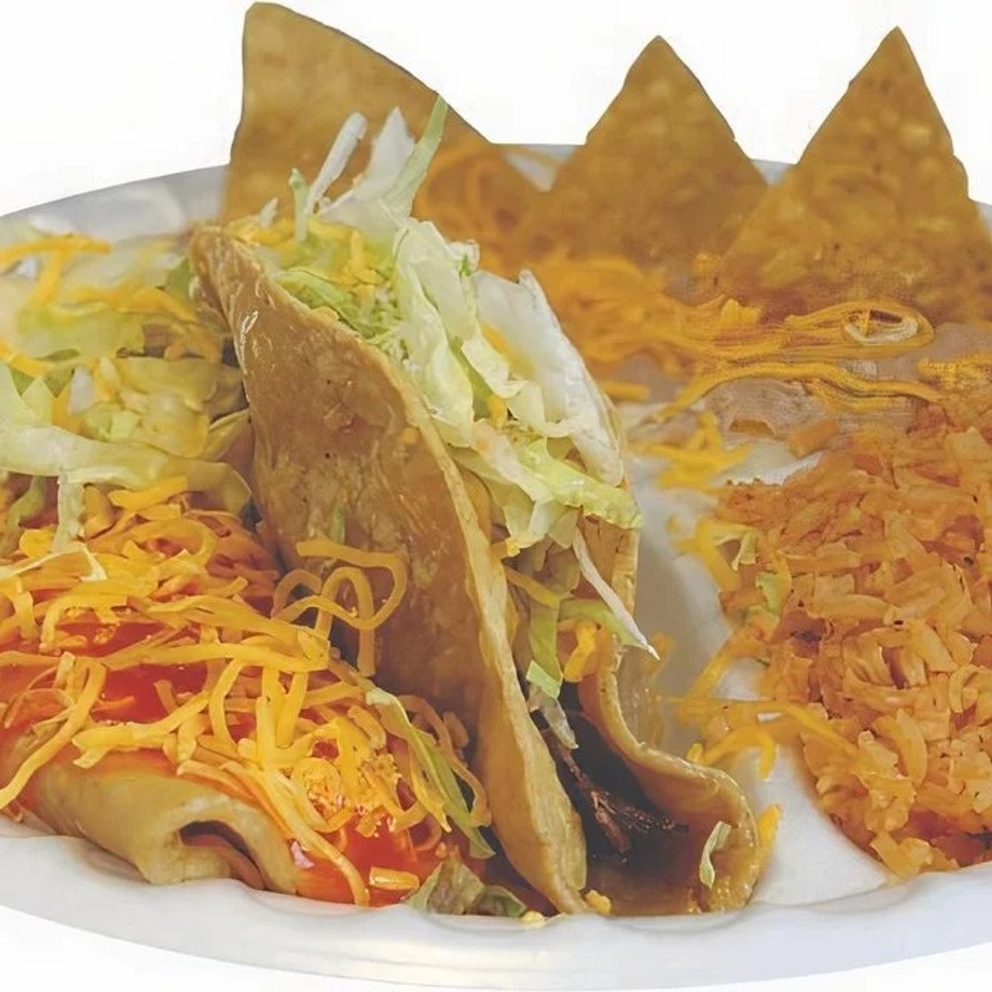 #5. Beef Taco Enchilada Plate