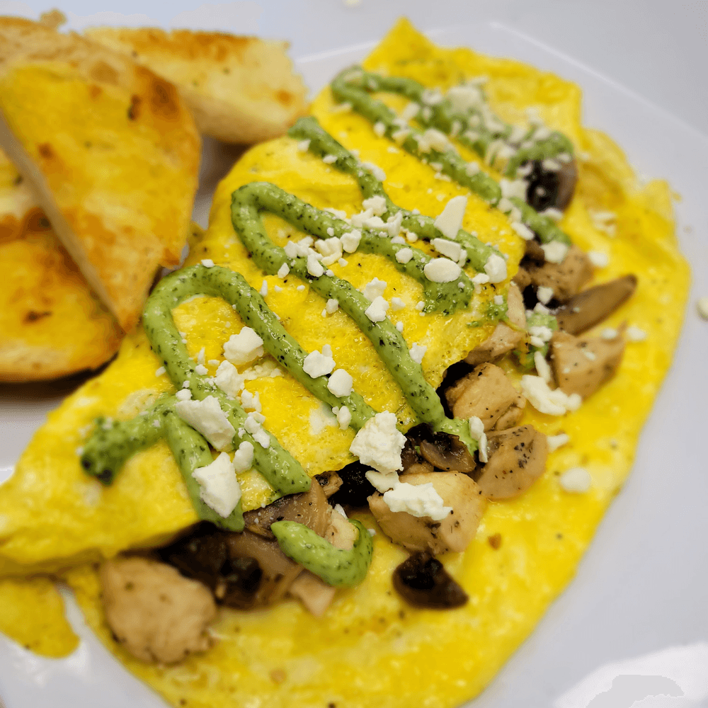 Pesto Omelet Breakfast