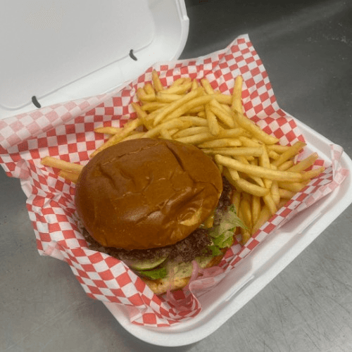 Smash Burger and Fries