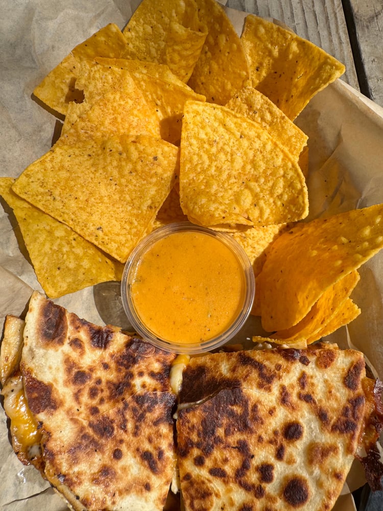 Chicken Quesadilla & Chips