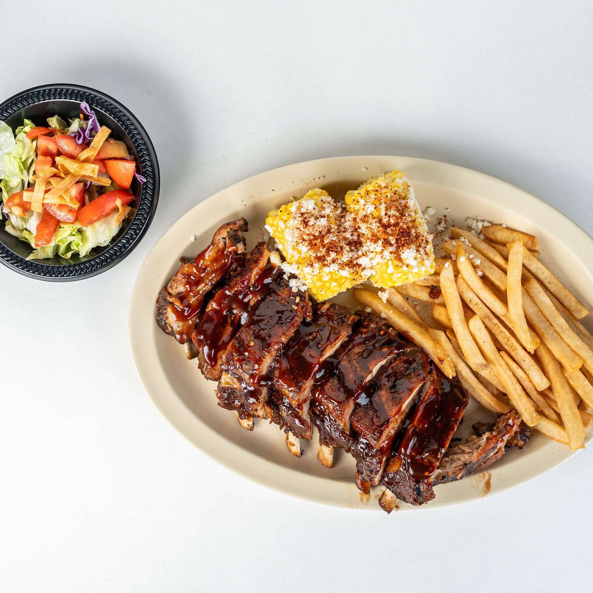 8 BBQ Ribs Combo Plate