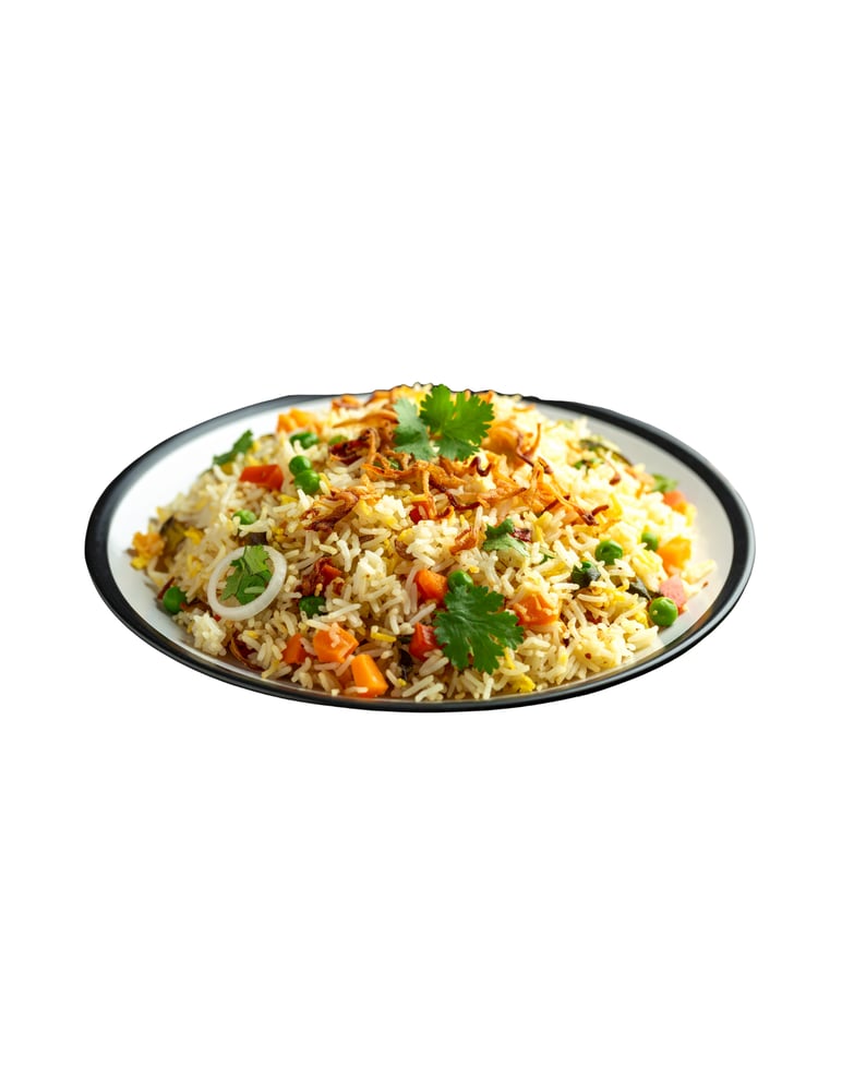 Medium Catering Tray of Rice with vegetable