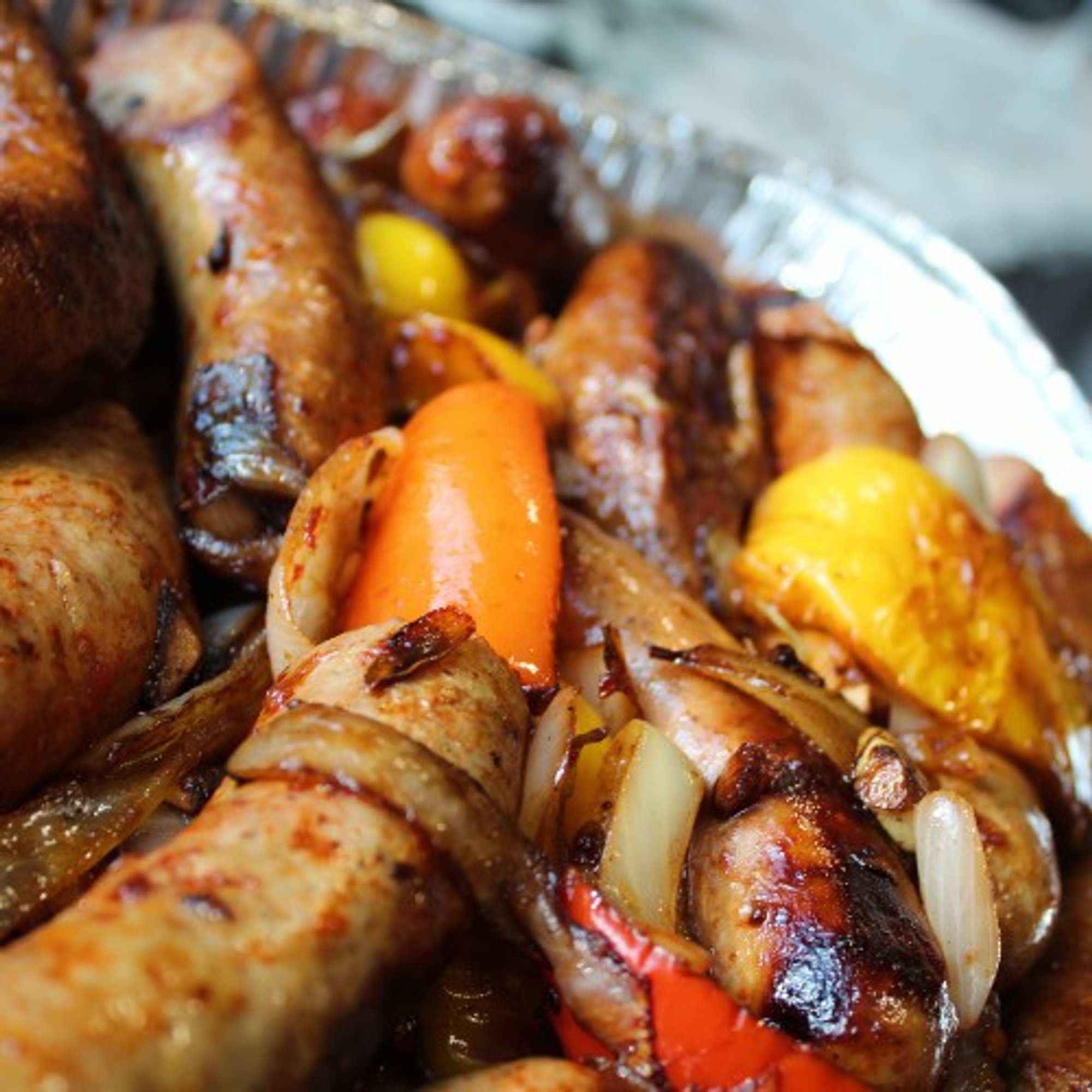 Sausage, Peppers and Onion Spucky