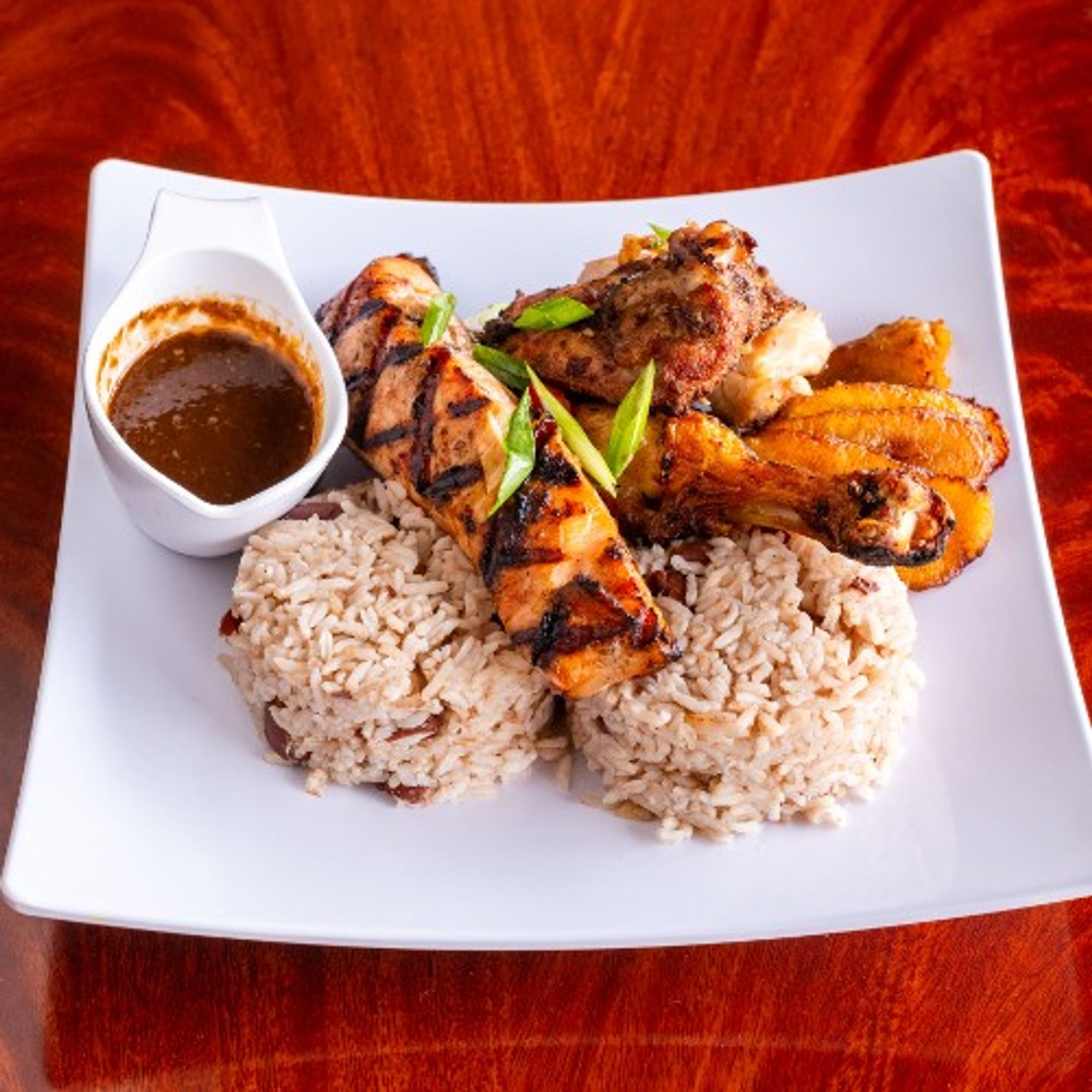 #3. Jerk Chicken & Jerk Salmon Combo