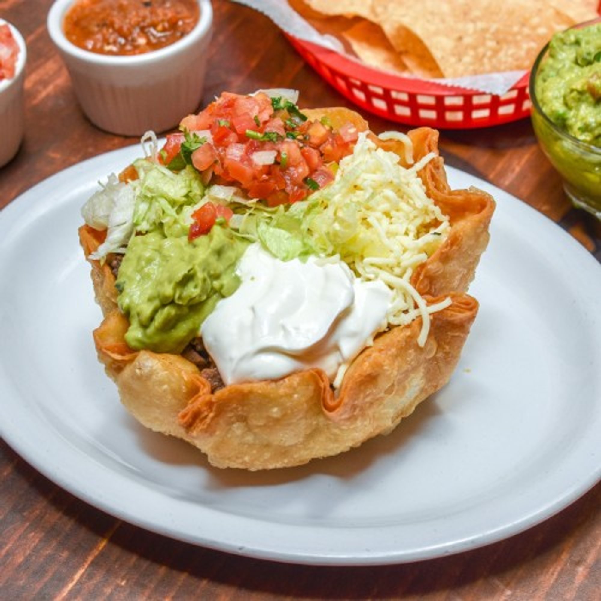 Super Tostada with Meat