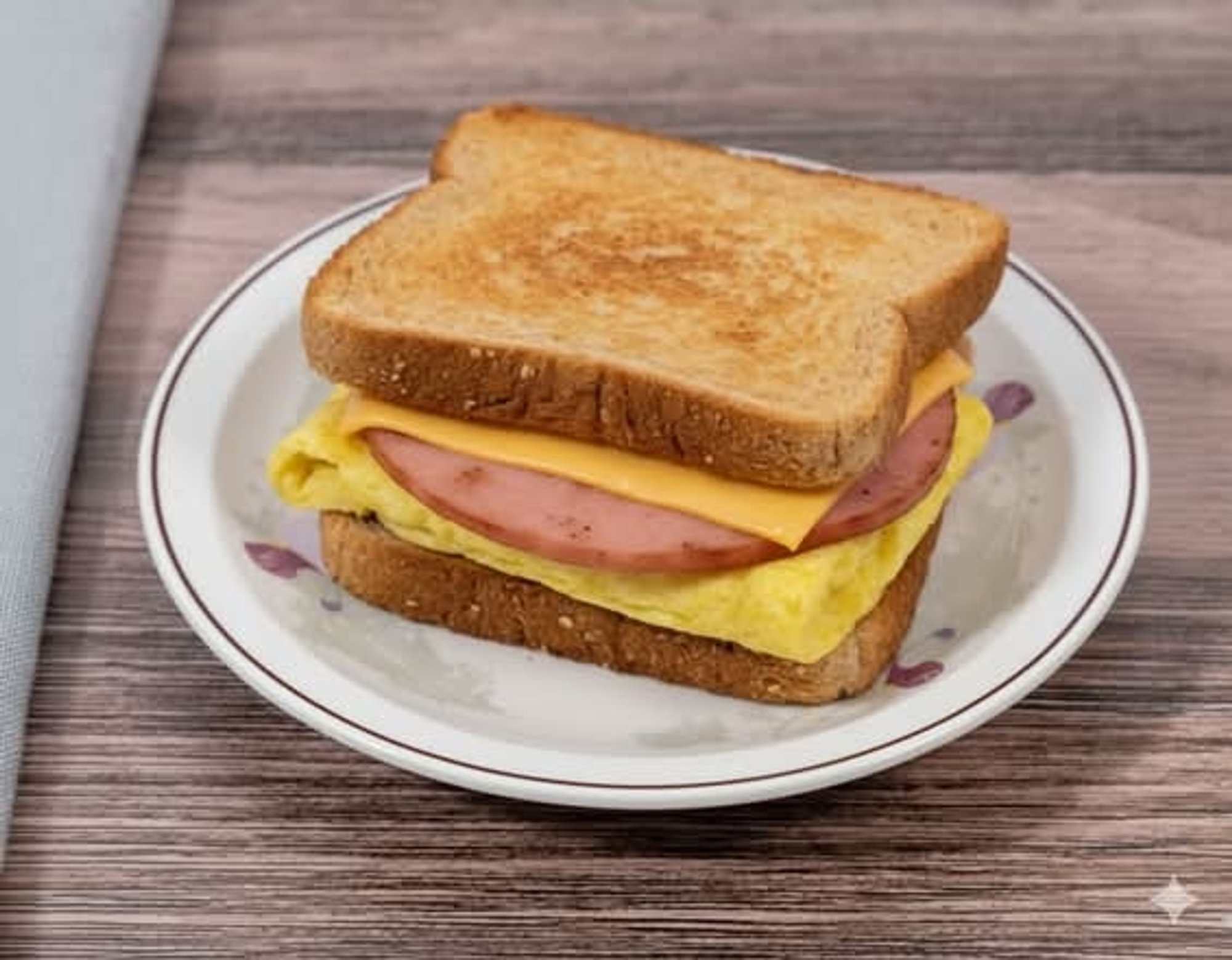 Ham Egg & Cheese Sandwich
