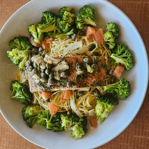 Angel Hair Pasta with Salmon