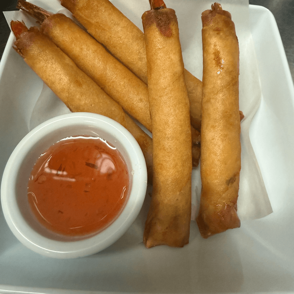 Prawns in Rolls