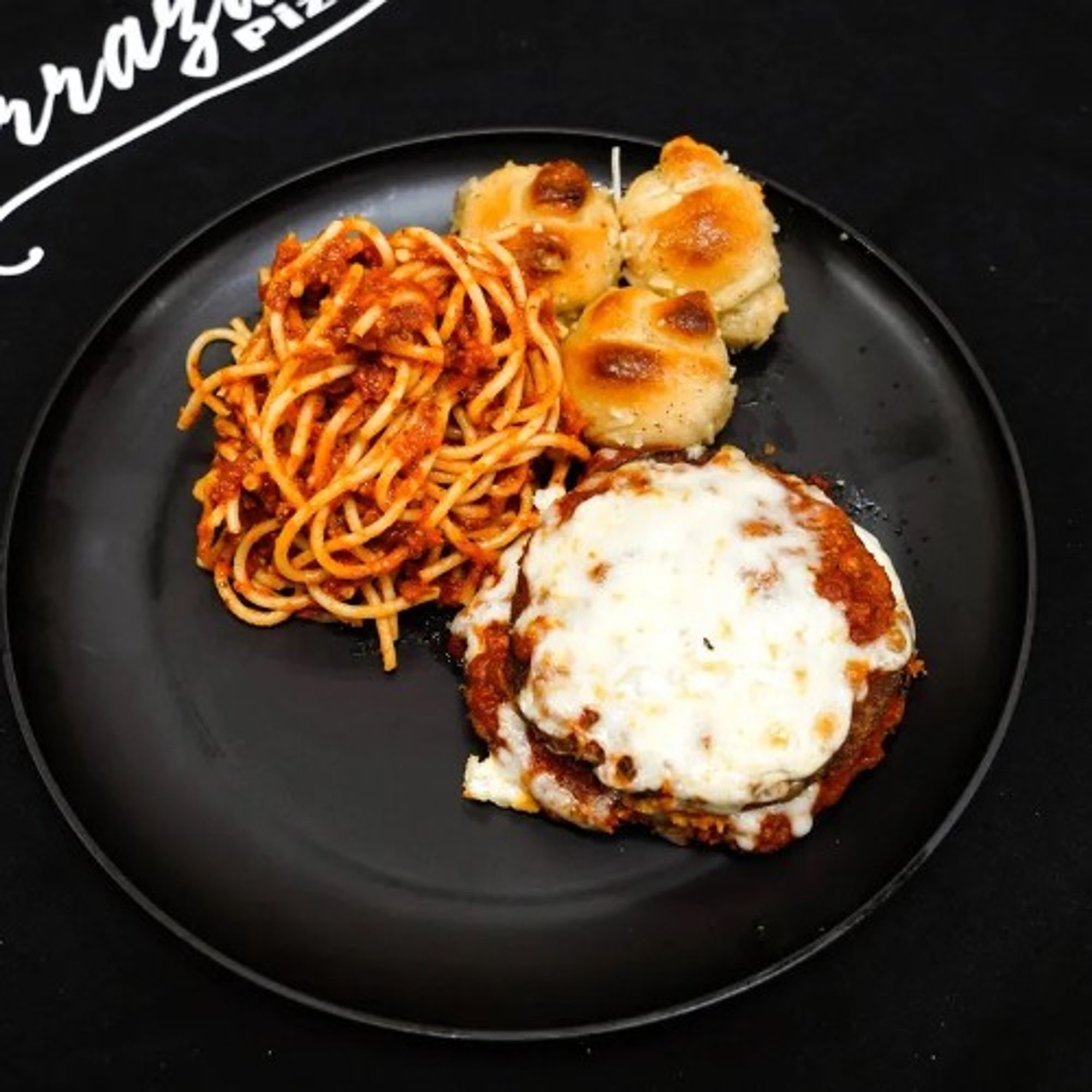 Eggplant Parm with Spaghetti
