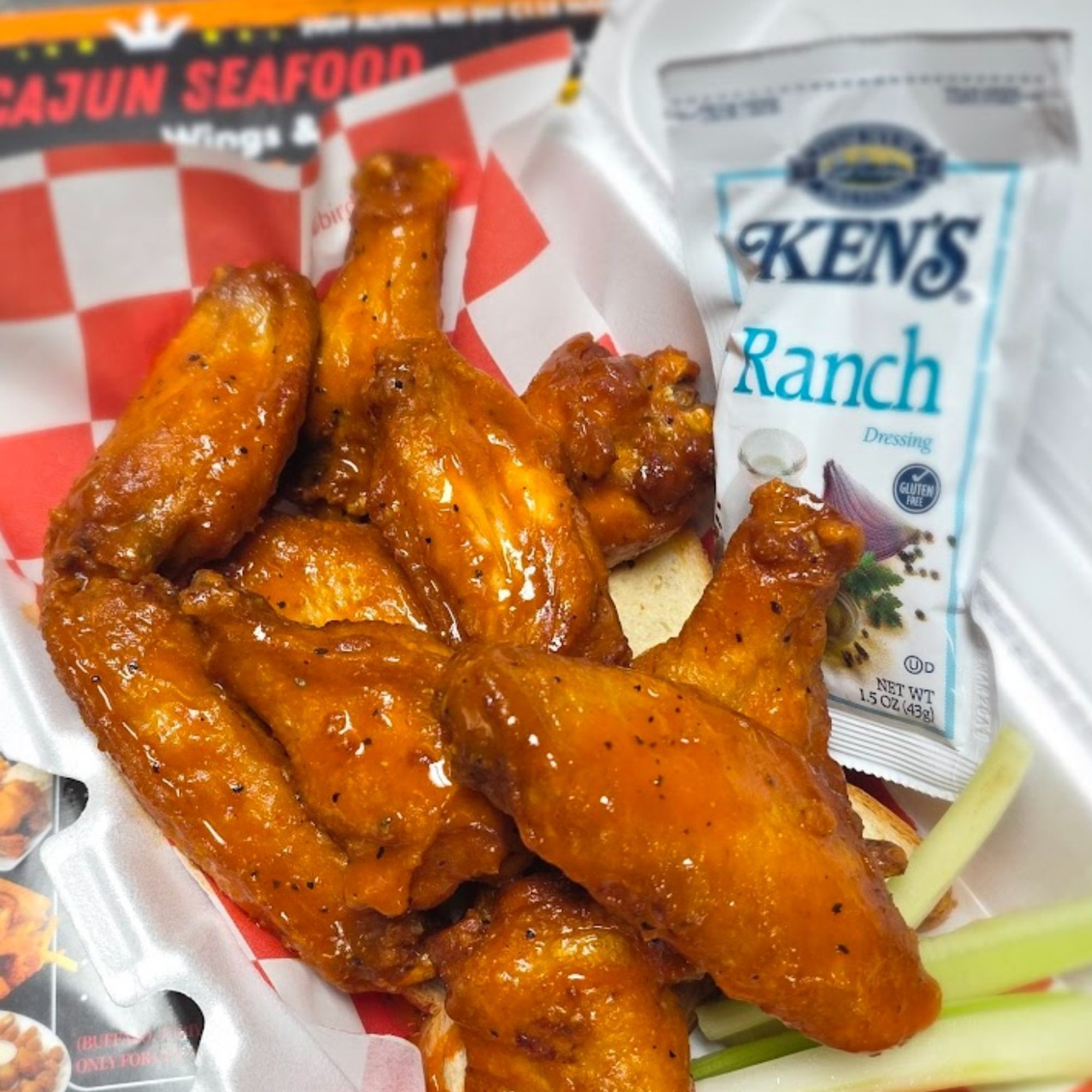 Cut Flavored Wings Appetizer