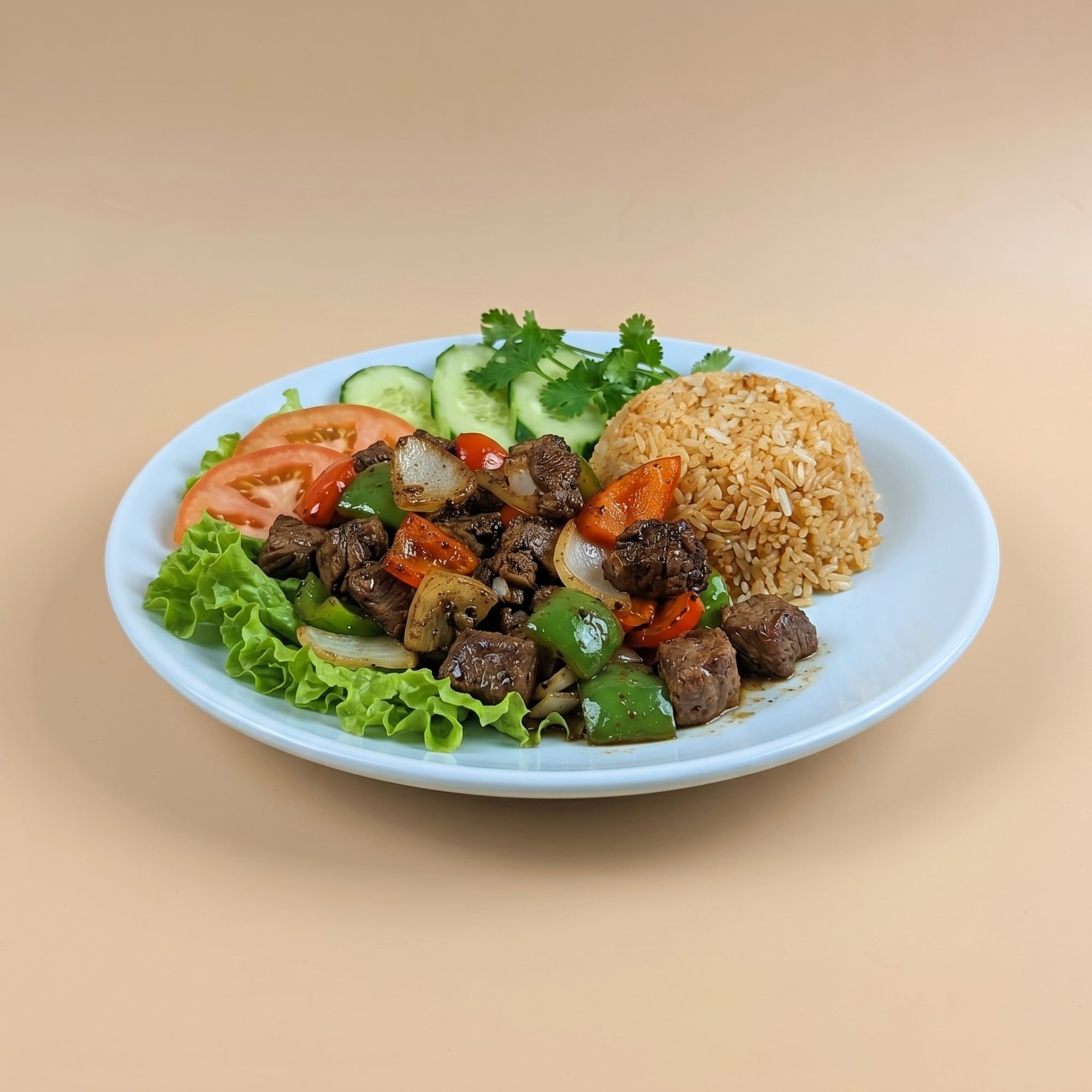 10. Com Bo Luc Lac Stir-Fried