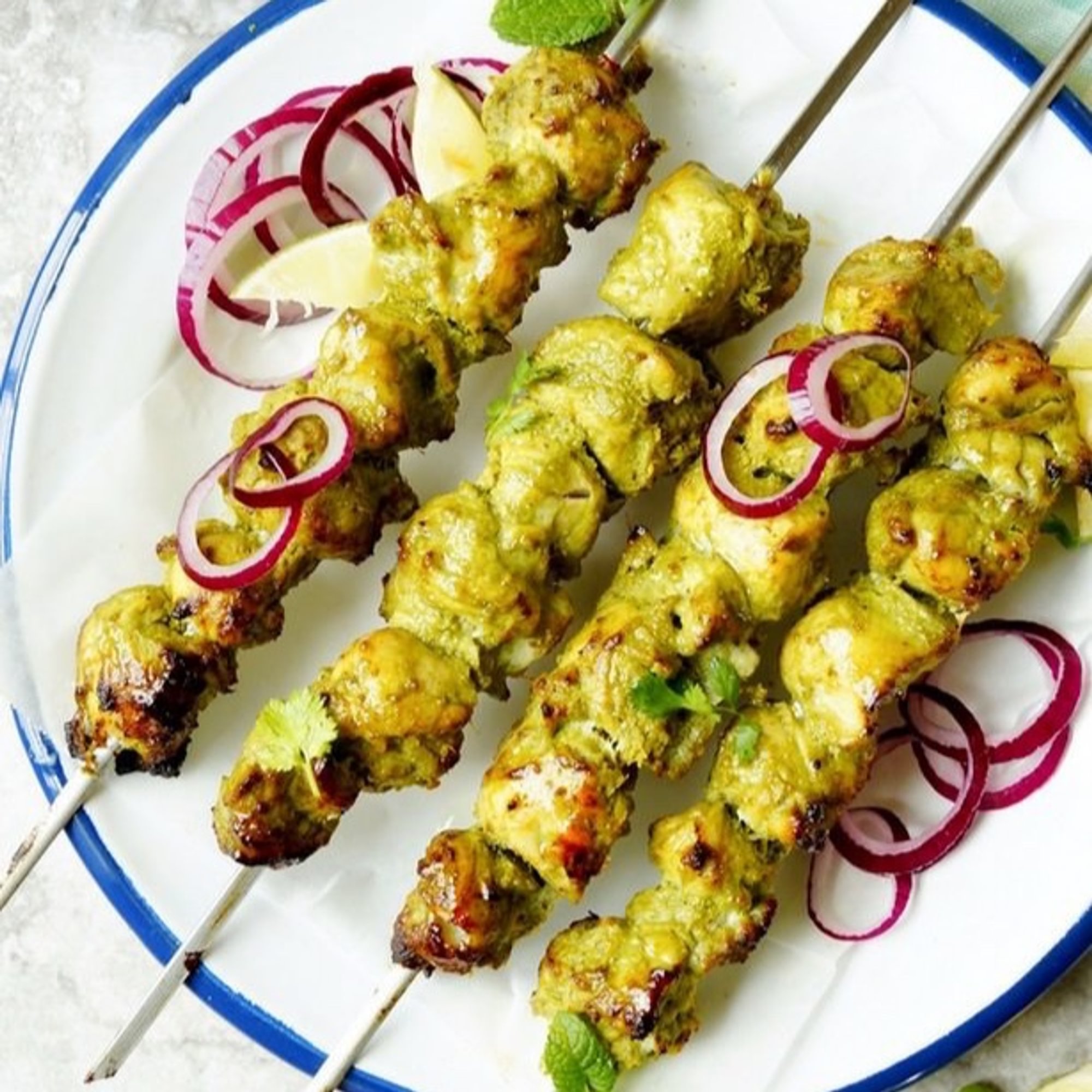 Chicken Pesto Kabab