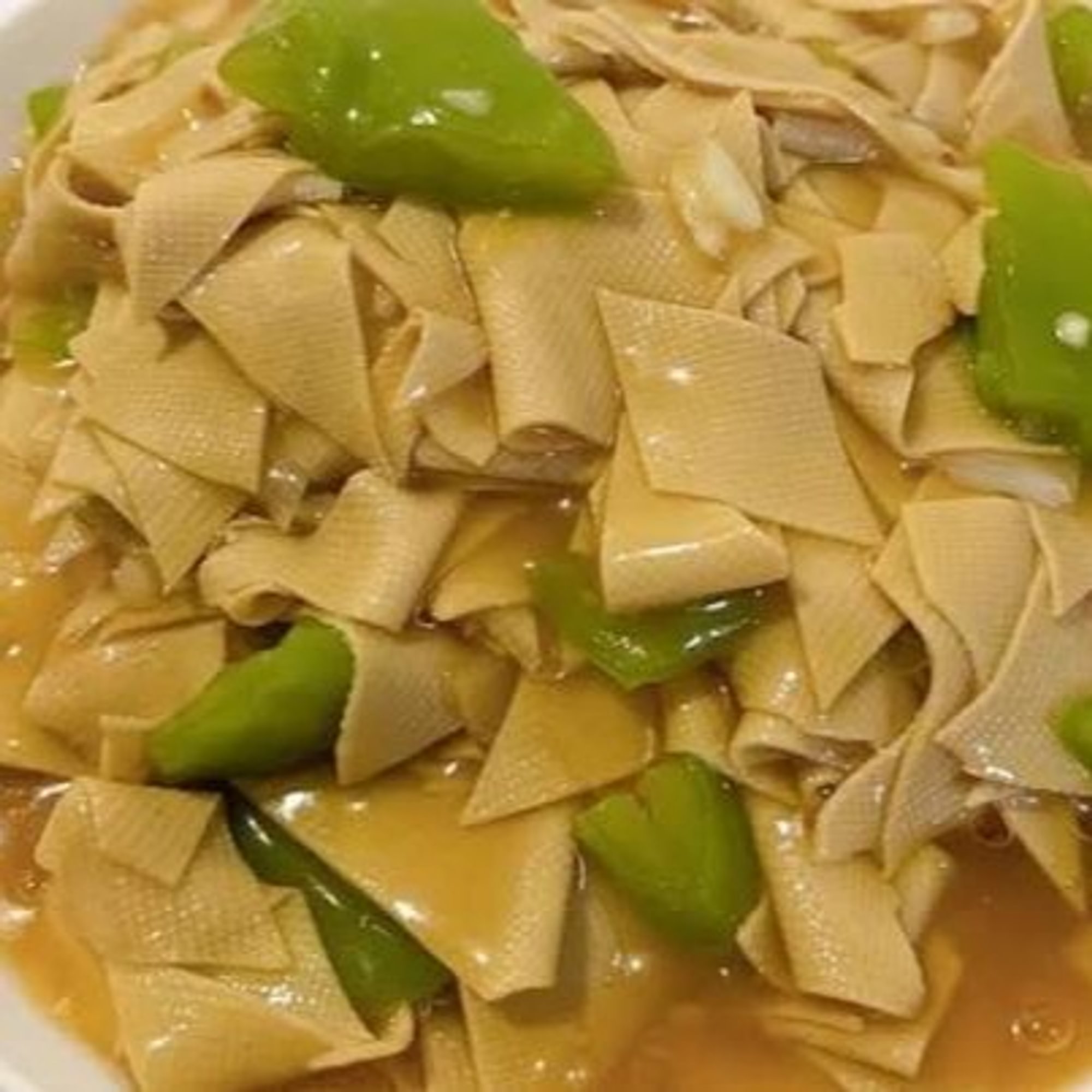 Stir-fried Spicy Tofu Skin with Peppers