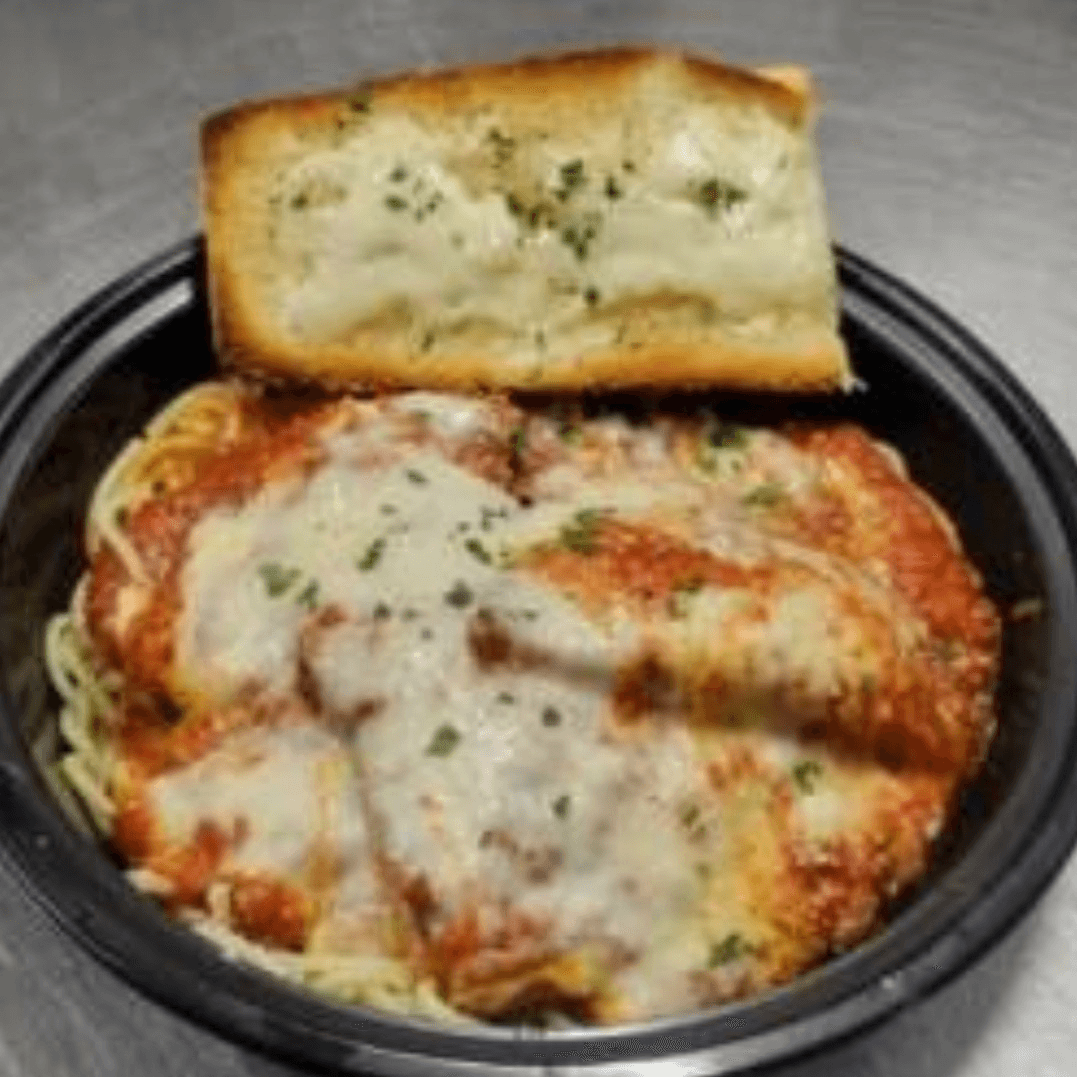 Chicken Parm with Spaghetti