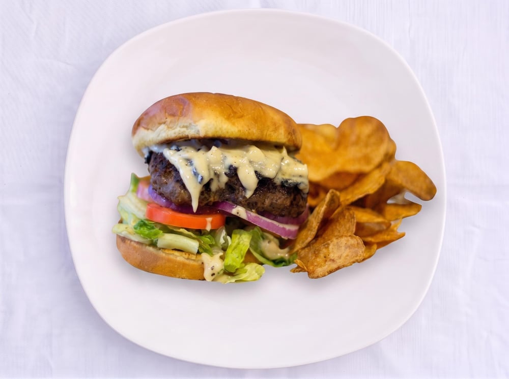 Mushroom and Swiss Burger