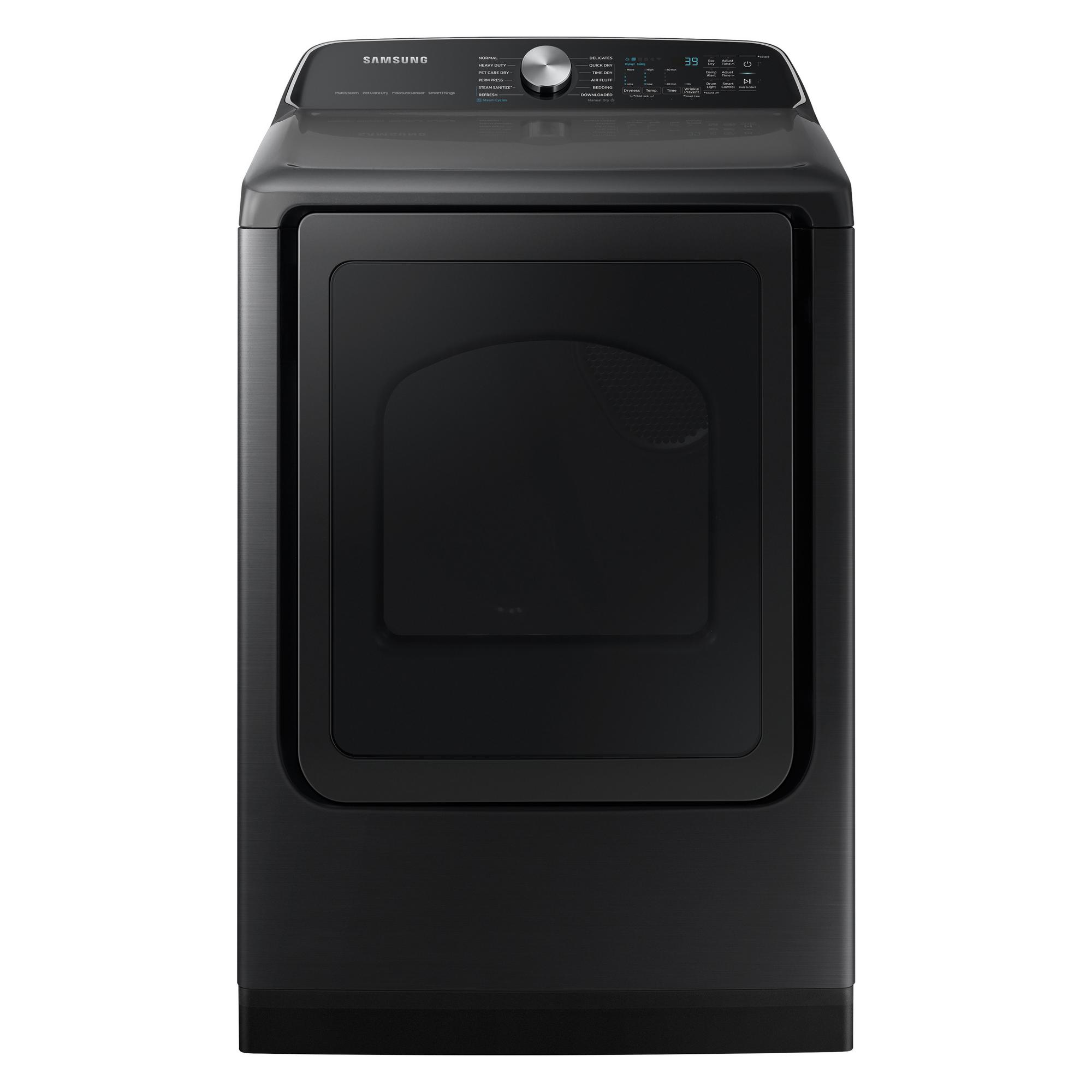  7.4 cu. ft. Steam Gas Dryer - Brushed Black