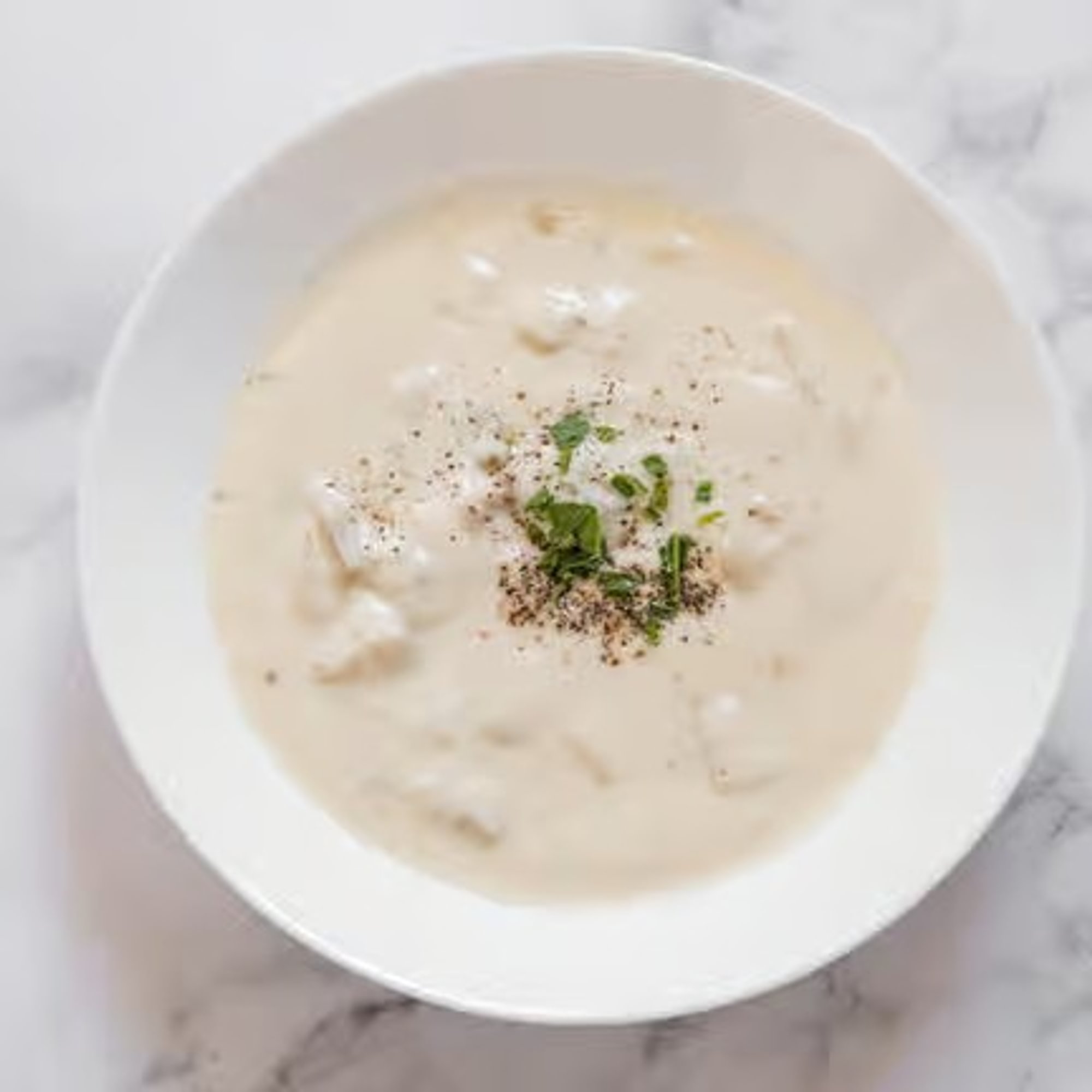 Bistro clam chowder dinner