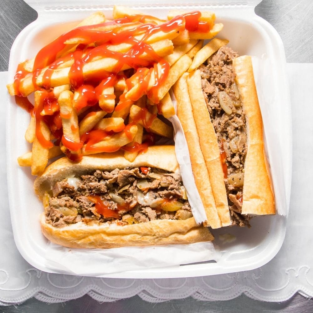 Hoagie with Fries & Can of Soda Special