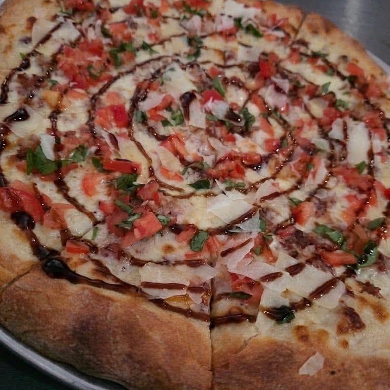 12" Bacon bruschetta