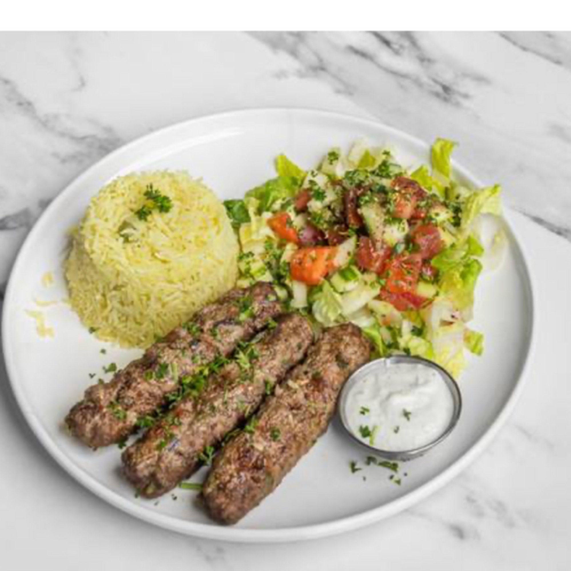Kofta Kabob Platter